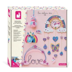 Janod Coffret multiactivités 6 décorations arc-en-ciel^ Perles, Bijoux Et Perles À Repasser