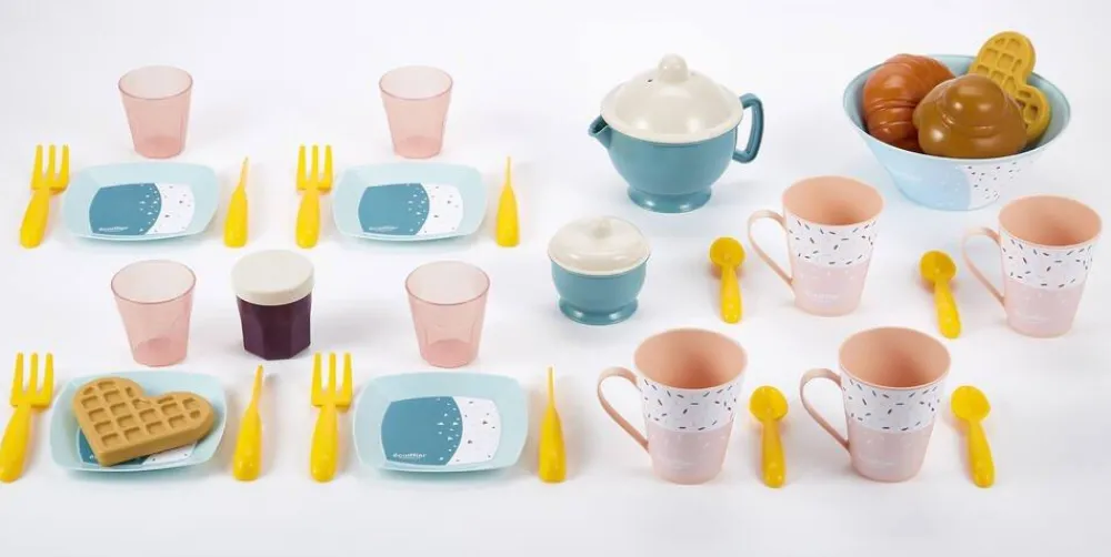 Ecoiffier Coffret petit-déjeuner vert azur^ Dinette Et Accessoires