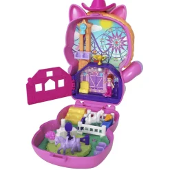 Mattel Coffret Polly Pocket - Rodéo du Poney^ Mini-Univers