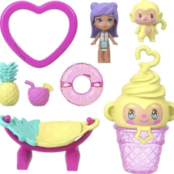 Mattel Coffret Polly Pocket Ananas et Ouistiti^ Mini-Univers