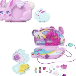 Mattel Coffret Polly Pocket Sac Surprise Lapin licorne^ Mini-Univers