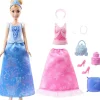 Mattel Coffret poupée mannequin Cendrillon avec tenues^ Poupées Mannequins