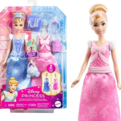 Mattel Coffret poupée mannequin Cendrillon avec tenues^ Poupées Mannequins