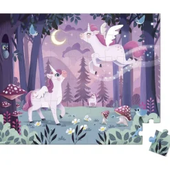 Janod Coffret puzzles 54 pièces Licorne^Enfant Puzzles Bébés Et Enfants