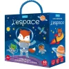 Sassi Coffret Qbox puzzle 40 pièces et livre : l'espace^Enfant Puzzles Bébés Et Enfants