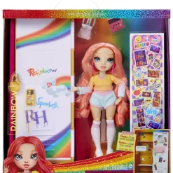 MGA Coffret Rainbow High - poupée et casier Pinkly Paige^ Poupées Mannequins