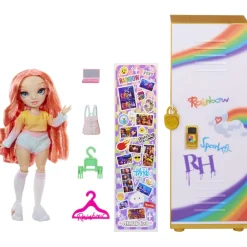 MGA Coffret Rainbow High - poupée et casier Pinkly Paige^ Poupées Mannequins