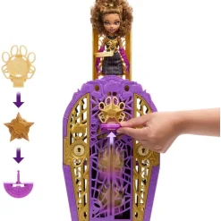 Mattel Coffret secrets Monster High Clawdeen Saison 6 Hautlywood mysteries^ Poupées Mannequins