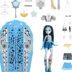 Mattel Coffret secrets Monster High Frankie Saison 6 Hautlywood mysteries^ Poupées Mannequins