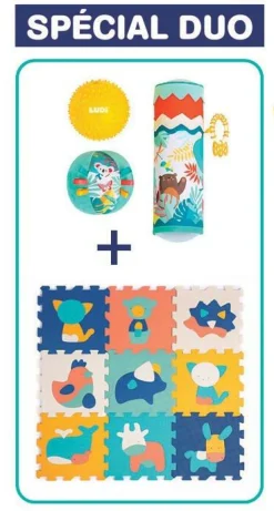 Ludi Coffret Sensoriel - 9 Dalles Animaux^ Tapis, Portiques Et Tables D'Activités