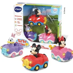 Varta Coffret Véhicule Trio Minnie/mickey - Cabrio Avec Minnie, Daisy Et Mickey^ Jouets D'Éveil Électroniques