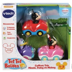 Varta Coffret Véhicule Trio Minnie/mickey - Cabrio Avec Minnie, Daisy Et Mickey^ Jouets D'Éveil Électroniques