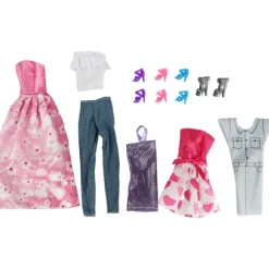 Jenny Coffret vêtements - 5 tenues pour poupée mannequin^ Poupées Mannequins