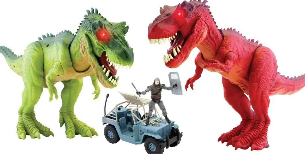 TEAM City Combat De Dinosaures T Rex Articulés Avec Effets Sonores Et Lumineux^ Les Dinosaures Et La Préhistoire