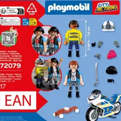 Playmobil Course-poursuite en moto - City Action 72079^ La Ville, La Police Et Les Secours