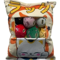 WTT Coussin Kawai - 6 mini Maneki Neko^ Gadgets Et Produits Fun