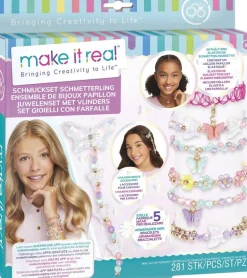 Lansay Création De Bijoux Papillons - Make It Real^ Perles, Bijoux Et Perles À Repasser