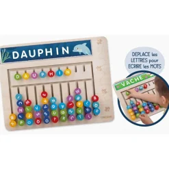 Lisciani Giochi Crée des mots - Compose-mots Montessori^ Apprentissage Des Lettres Et Écritures