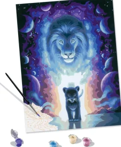 Ravensburger CreArt - peinture au numéro XL Lion - Jojoesart edition^ Peinture