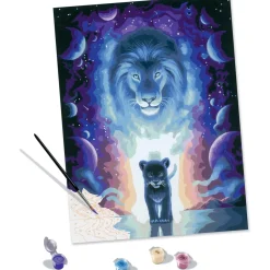 Ravensburger CreArt - peinture au numéro XL Lion - Jojoesart edition^ Peinture