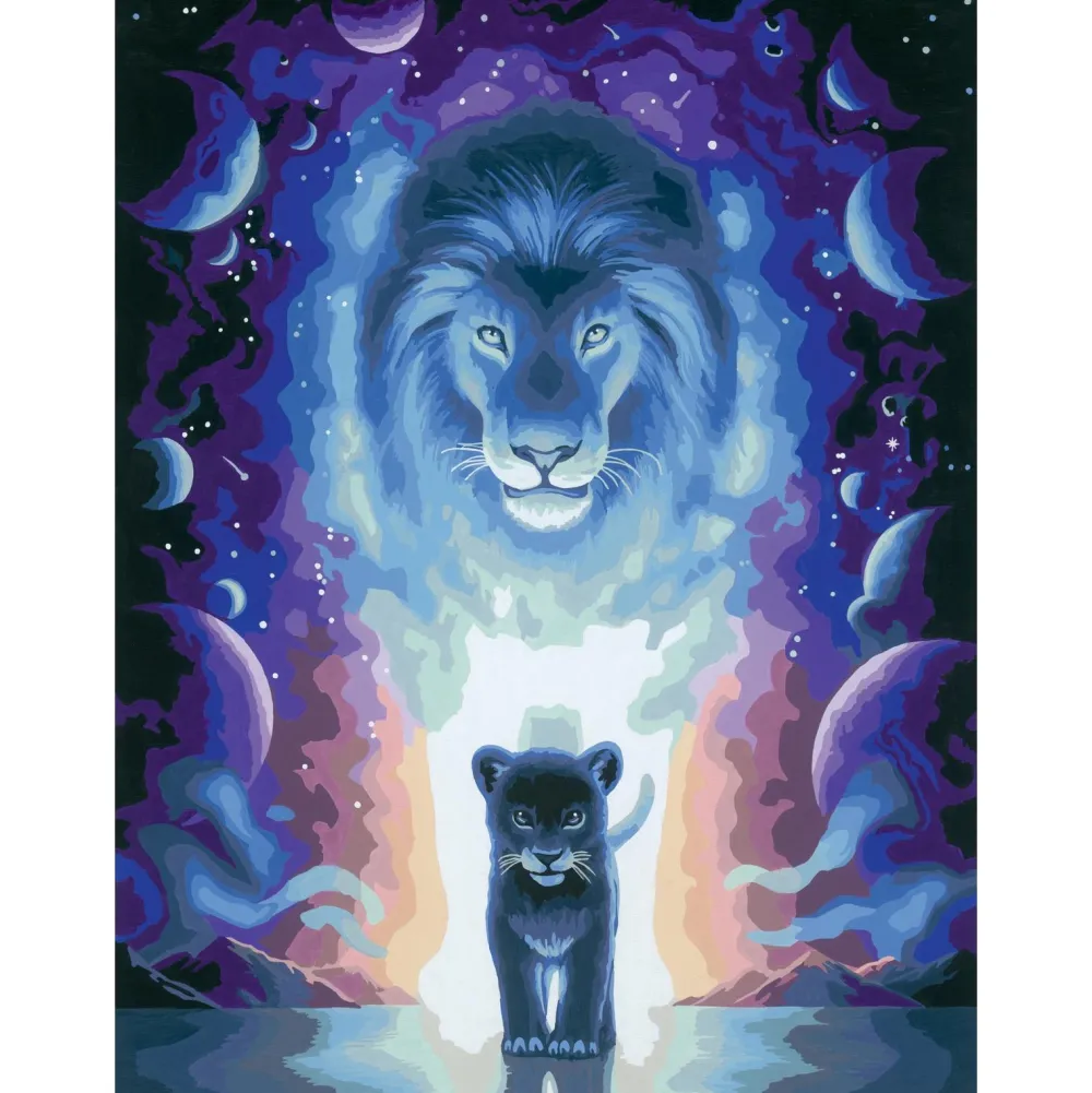 Ravensburger CreArt - peinture au numéro XL Lion - Jojoesart edition^ Peinture