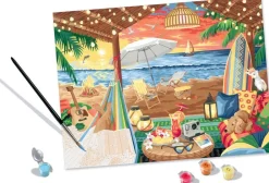 Ravensburger CreArt Peinture aux numéros XL Cozy Cabana^ Peinture