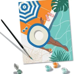 Ravensburger CreArt Peinture aux numéros Pool Time 24x30 cm^ Peinture