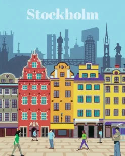 Ravensburger CreArt Peinture aux numéros Stockholm 24x30 cm^ Peinture