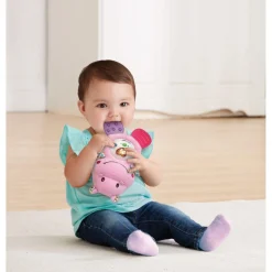 VTech Croc' hippo rose^ Doudous|Peluches Musicales Et Lumineuses