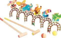 Janod Croquet Grand Huit Applepop^ Maisons, Toboggans Et Jeux D'Extérieur