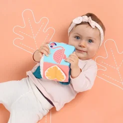 Ludi Cube Tissu feuilles^ Hochets Et Jouets D'Activités|Jouets À Encastrer Et À Empiler