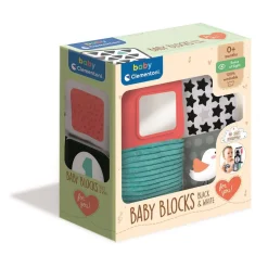 Clementoni Cubes en tissu - Noir et blanc^ Jouets À Encastrer Et À Empiler