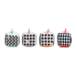 Clementoni Cubes en tissu - Noir et blanc^ Jouets À Encastrer Et À Empiler