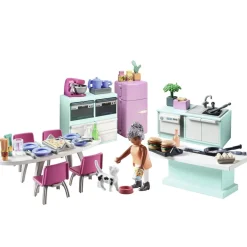 Playmobil Cuisine avec ilôt central My Life 71608^ La Ville, La Police Et Les Secours