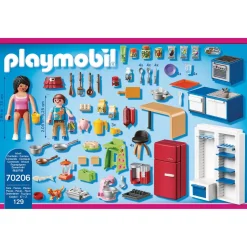 Playmobil Cuisine familiale Dollhouse 70206^ La Ville, La Police Et Les Secours