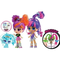Silverlit Curligirls Et Pet Twin Set - Lot De 2 Poupées Et 1 Animal^ Mini-Univers