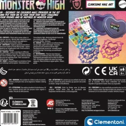 Clementoni Dark nail art Monster High^ Cosmétiques