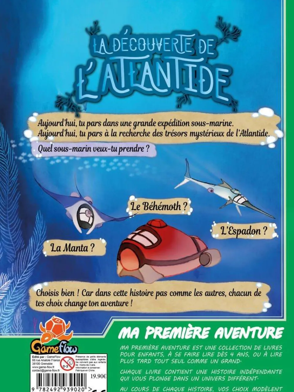 Blackrock Découverte De L'atlantide - Ma 1ère Aventure - Version Longue^ Livres Éducatifs