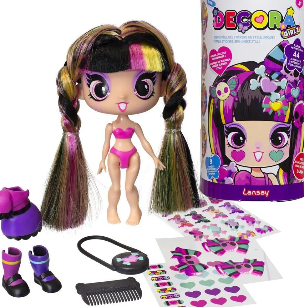 Lansay Decora Girlz - Mini Poupee Fashion A Personnaliser - Luna^ Poupées Mannequins