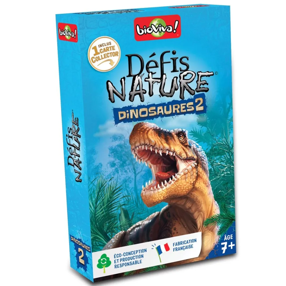 Bioviva Défi Nature - Dinosaures 2^ Jeux De Stratégie Et De Réflexion|Quiz Et Devinettes