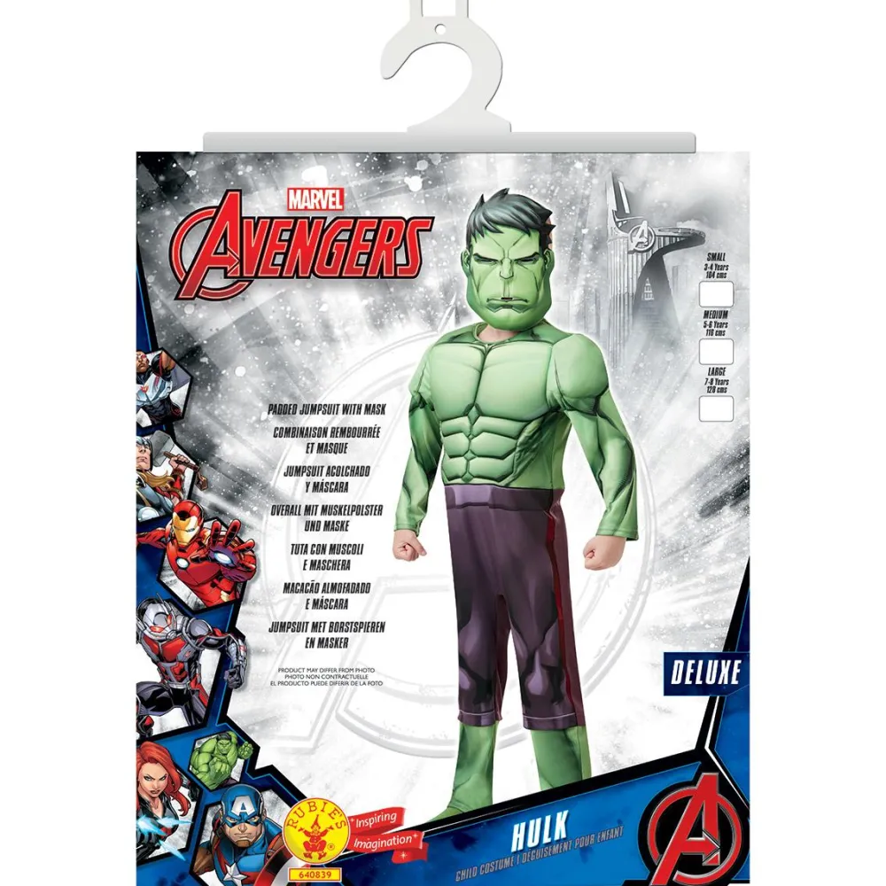 Rubies Déguisement de luxe Hulk - Taille L 7-8 ans^ Déguisements Personnages