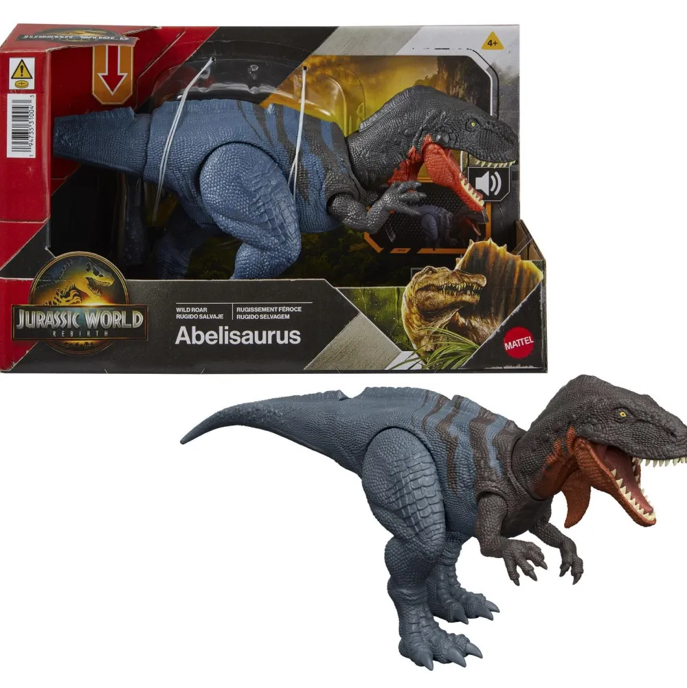 Mattel Dinosaure Abelisaurus sonore - saga Jurassic World renaissance^ Les Dinosaures Et La Préhistoire