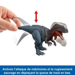 Mattel Dinosaure Abelisaurus sonore - saga Jurassic World renaissance^ Les Dinosaures Et La Préhistoire