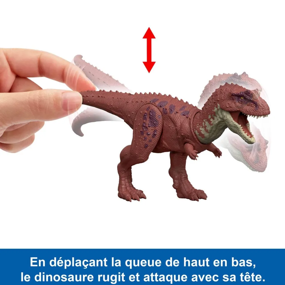 Mattel Dinosaure Aucasaurus sonore - saga Jurassic World renaissance^ Les Dinosaures Et La Préhistoire