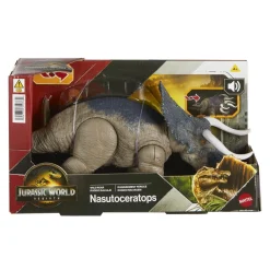 Mattel Dinosaure Nasutocératops sonore - Jurassic World^ Les Dinosaures Et La Préhistoire