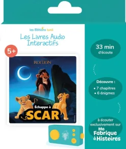 LUNII Disney Le Roi Lion - Livre Audio - Defi Vilain Échappe À Scar^ Ordinateurs Et Tablettes Éducatives