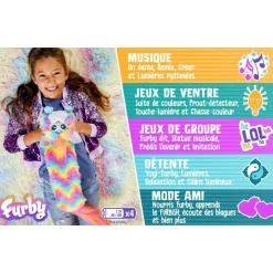 Hasbro DJ Rainbow Furby - DJ Furby^ Peluches Électroniques Interactives