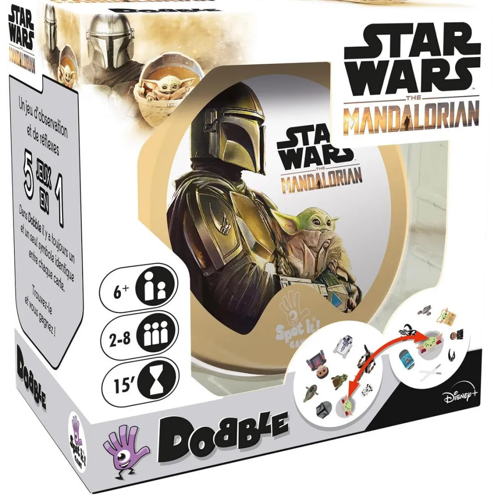 Asmodu00e9e Dobble Star Wars The Mandalorian^ Jeux D'Action Et D'Adresse