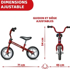 Chicco Draisienne Mon Premier Vélo Rouge^ Tricycles, Draisiennes Et Vélos