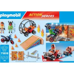 Playmobil Duo de cascadeurs avec quad et moto MY LIFE 71808^ Le Sport, Les Loisirs Et Les Vacances